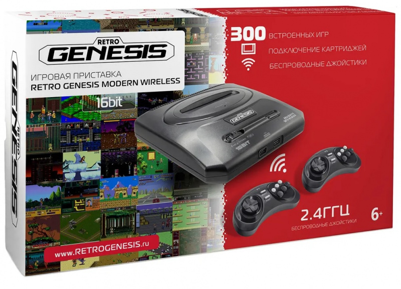 SEGA Retro Genesis Modern + 300 игр + 2 беспроводных джойстика 2.4ГГц. Купить SEGA Retro Genesis Modern + 300 игр + 2 беспроводных джойстика 2.4ГГц в магазине 66game.ru