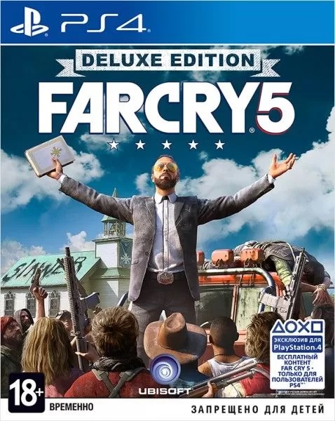 картинка Far Cry 5 Deluxe Edition [PS4, русская версия] USED. Купить Far Cry 5 Deluxe Edition [PS4, русская версия] USED в магазине 66game.ru