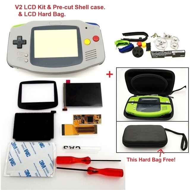 картинка ЖК-экран V2 IPS для GBA с подсветкой, 10 уровней яркости+корпус. Купить ЖК-экран V2 IPS для GBA с подсветкой, 10 уровней яркости+корпус в магазине 66game.ru