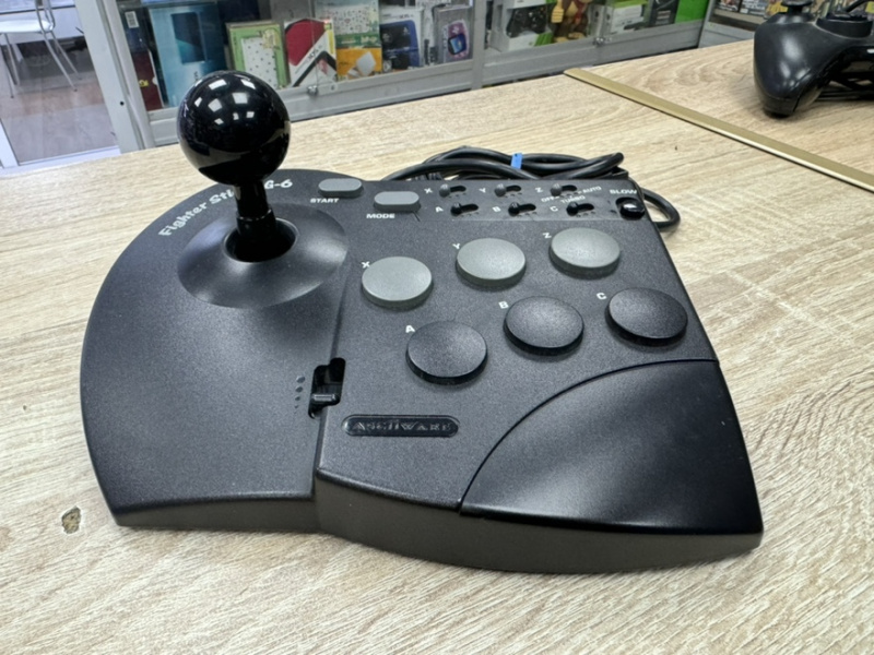 картинка Asciiware Genesis Fighter Stick SG-6. Купить Asciiware Genesis Fighter Stick SG-6 в магазине 66game.ru