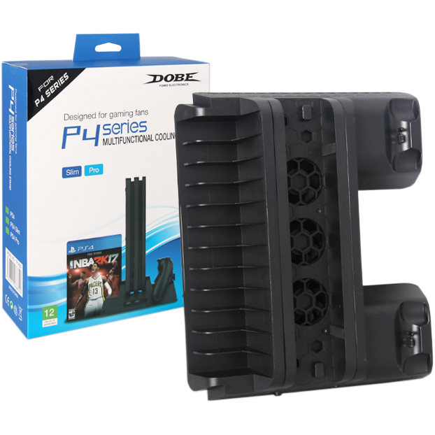картинка Подставка для PS4 Slim/Pro Multi-Functional Cooling Stand DOBE (TP4-882). Купить Подставка для PS4 Slim/Pro Multi-Functional Cooling Stand DOBE (TP4-882) в магазине 66game.ru