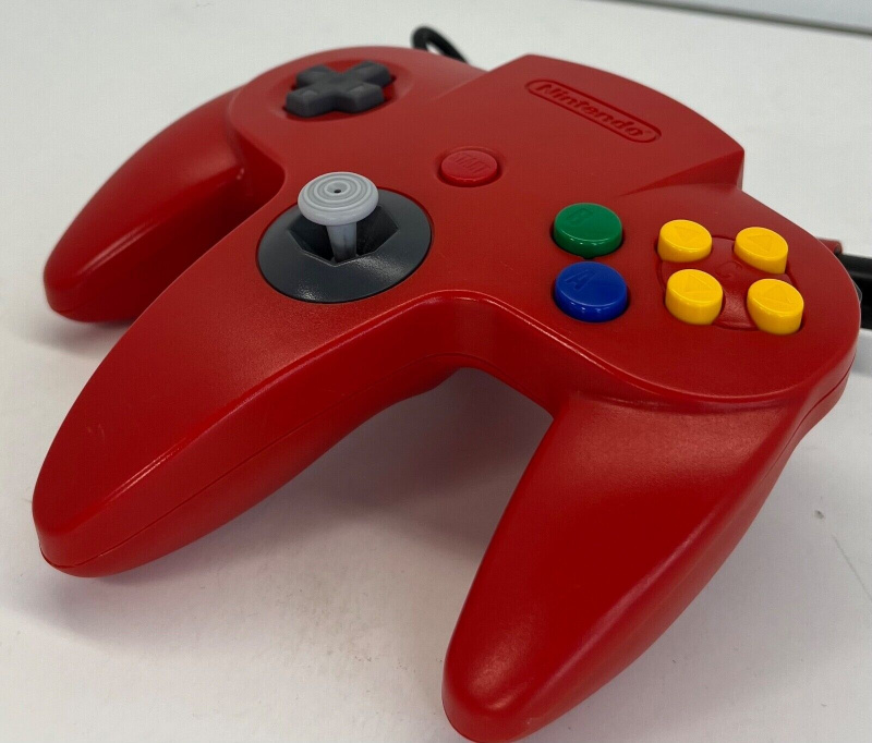картинка Проводной геймпад для Nintendo 64 красный оригинал NUS  005. Купить Проводной геймпад для Nintendo 64 красный оригинал NUS  005 в магазине 66game.ru