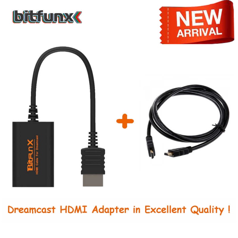 картинка HDMI Адаптер для Sega Dreamcast BitFunx. Купить HDMI Адаптер для Sega Dreamcast BitFunx в магазине 66game.ru