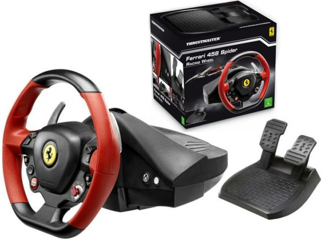 картинка Руль Ferrari 458 Spider Racing Wheel . Купить Руль Ferrari 458 Spider Racing Wheel  в магазине 66game.ru