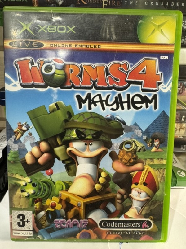 картинка Worms 4: Mayhem original [XBOX, английская версия] USED. Купить Worms 4: Mayhem original [XBOX, английская версия] USED в магазине 66game.ru