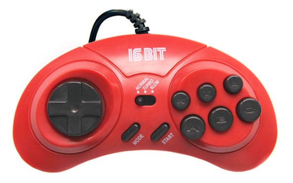 картинка Джойстик Sega turbo красный. Купить Джойстик Sega turbo красный в магазине 66game.ru