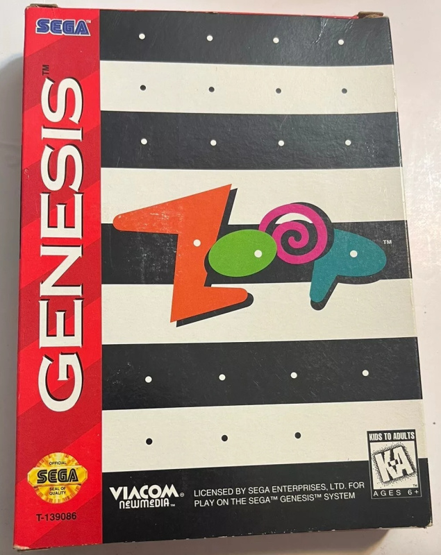 картинка Zoop (Original) [Sega Genesis]. Купить Zoop (Original) [Sega Genesis] в магазине 66game.ru