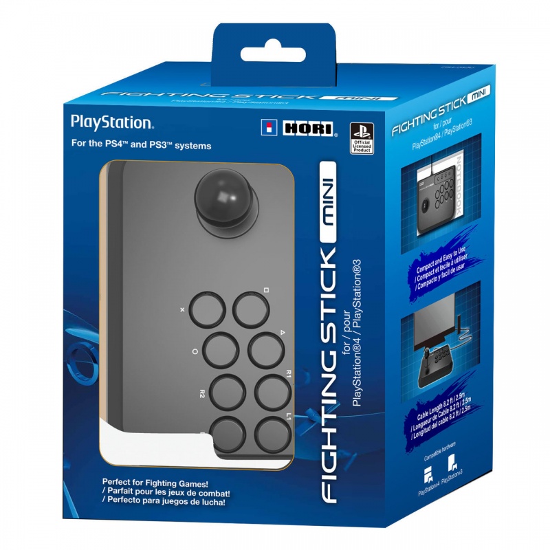 картинка Аркадный Стик Hori Fighting Stick Mini для PS4 (PS4-043E). Купить Аркадный Стик Hori Fighting Stick Mini для PS4 (PS4-043E) в магазине 66game.ru