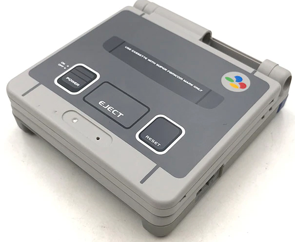картинка Корпус Gameboy Advance SP в стиле SNES от магазина 66game.ru