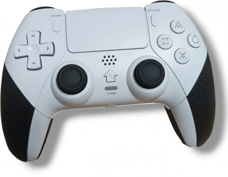 картинка Беспроводной джойстик CL-M588 для PlayStation 4 и PlayStation 5 белый. Купить Беспроводной джойстик CL-M588 для PlayStation 4 и PlayStation 5 белый в магазине 66game.ru