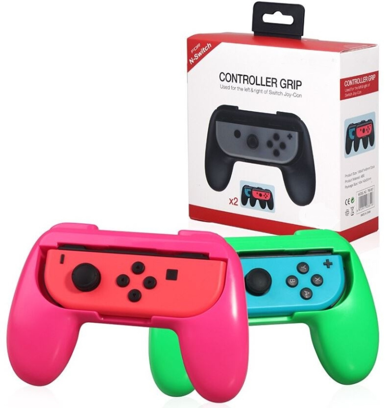 картинка Набор из 2-х держателей для Joy-Con Pink/Green (TNS-851). Купить Набор из 2-х держателей для Joy-Con Pink/Green (TNS-851) в магазине 66game.ru