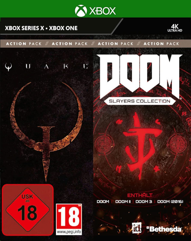 картинка Quake + Doom Slayers Collection [Xbox One, Xbox Series X, английская версия] USED. Купить Quake + Doom Slayers Collection [Xbox One, Xbox Series X, английская версия] USED в магазине 66game.ru