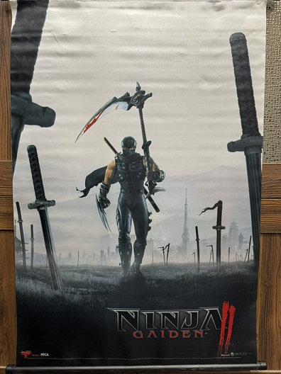 картинка Постер на стену оригинал NECA Ninja Gaiden 2 Xbox 360 55x81 см от магазина 66game.ru