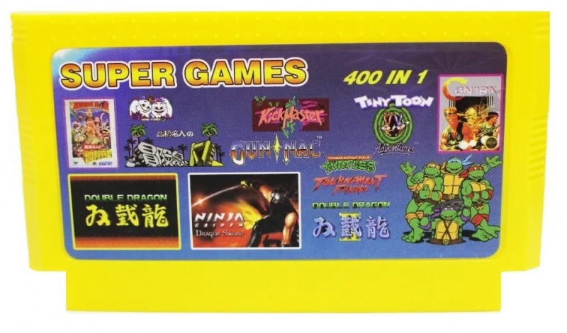 картинка Кассета Dendy 400 в 1 Есть практически все хитовые игры на 8 бит. Купить Кассета Dendy 400 в 1 Есть практически все хитовые игры на 8 бит в магазине 66game.ru