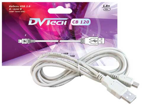 картинка Кабель для геймпада PS3 mini USB (DVtech). Купить Кабель для геймпада PS3 mini USB (DVtech) в магазине 66game.ru