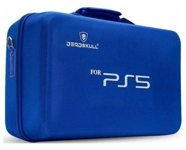 картинка Сумка для консоли и геймпадов Playstation 5 Dead Skull Blue. Купить Сумка для консоли и геймпадов Playstation 5 Dead Skull Blue в магазине 66game.ru