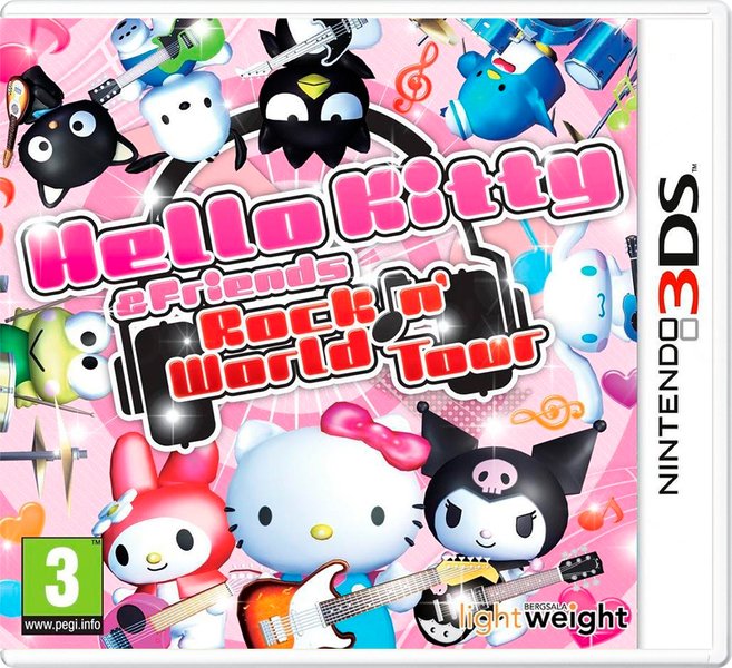 картинка Hello Kitty and Friends: Rockin World Tour [3DS, английская версия]. Купить Hello Kitty and Friends: Rockin World Tour [3DS, английская версия] в магазине 66game.ru