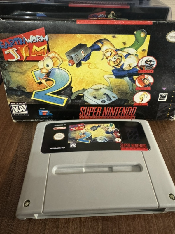 Earthworm Jim 2 (SNES PAL) Стародел Б/У. Купить Earthworm Jim 2 (SNES PAL) Стародел Б/У в магазине 66game.ru