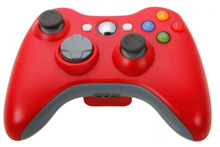 картинка Геймпад беспроводной для Xbox 360 Красный (China). Купить Геймпад беспроводной для Xbox 360 Красный (China) в магазине 66game.ru