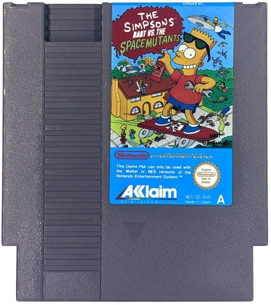 картинка Nintendo NES The Simpsons: Bart Vs. The Space Mutants ORIGINAL !!! PAL от магазина 66game.ru