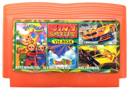 картинка 4in1(MadMax+SBros+TeleTubbies+ChaseHQ) YH8034 . Купить 4in1(MadMax+SBros+TeleTubbies+ChaseHQ) YH8034  в магазине 66game.ru