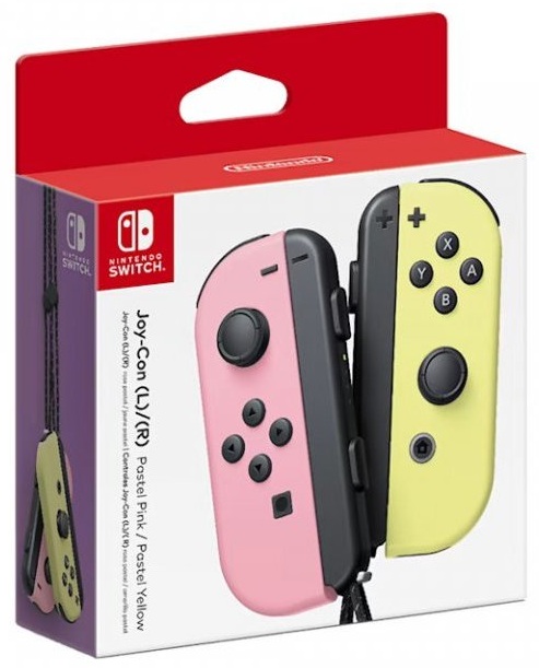 картинка Набор из 2х контроллеров Joy-Con (Pastel Pink / Pastel Yellow). Купить Набор из 2х контроллеров Joy-Con (Pastel Pink / Pastel Yellow) в магазине 66game.ru