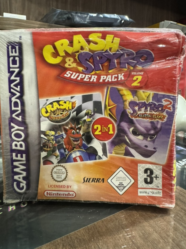 картинка Crash & Spyro Super Pack Volume 2 original [GBA] Новый!. Купить Crash & Spyro Super Pack Volume 2 original [GBA] Новый! в магазине 66game.ru