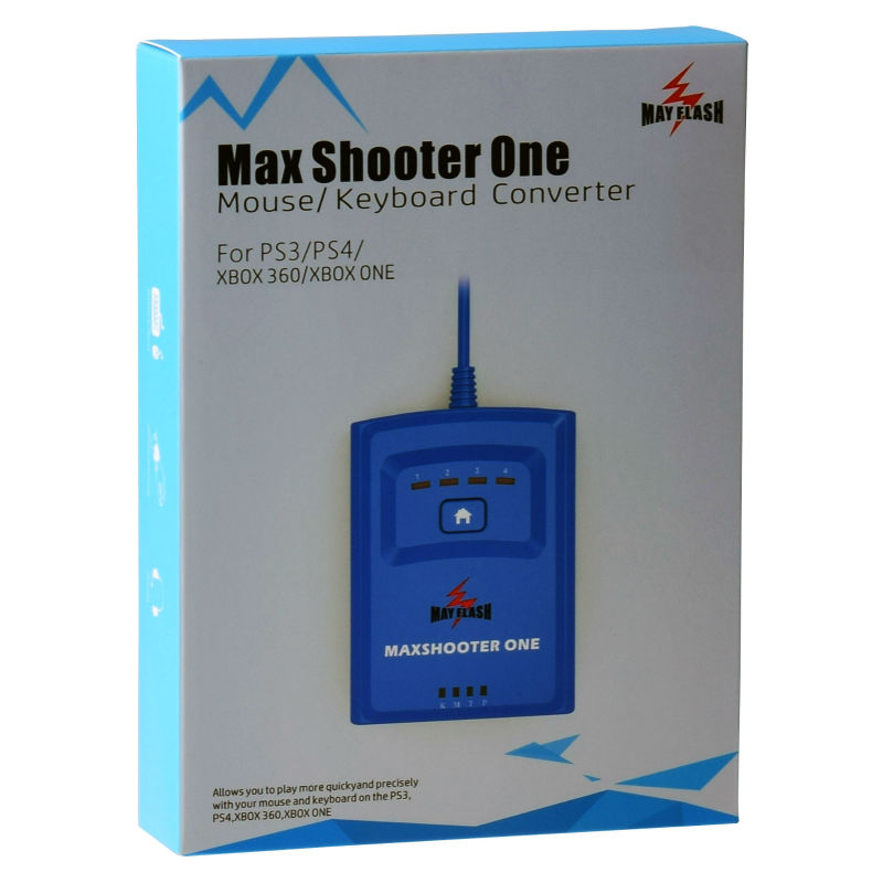 картинка Адаптер MAYFLASH MAX SHOOTER ONE, клавиатура и мышь для Sony PS4 , Sony PlayStation 3 Xbox One, Xbox от магазина 66game.ru