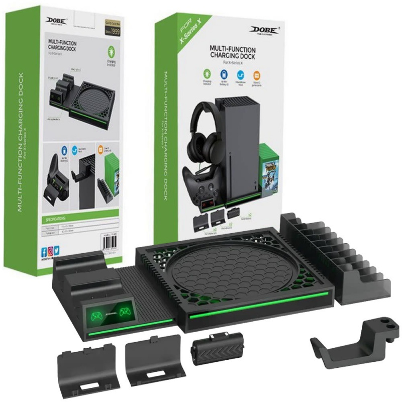картинка Подставка Xbox Series X Multifunctional Charging Dock DOBE (TYX-1622). Купить Подставка Xbox Series X Multifunctional Charging Dock DOBE (TYX-1622) в магазине 66game.ru