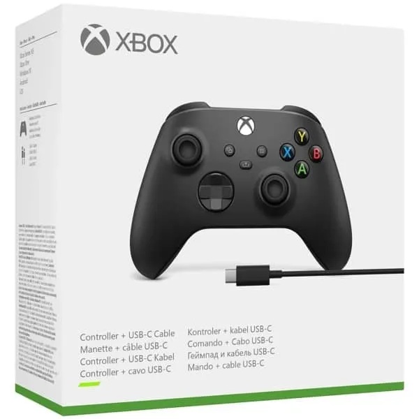 картинка Геймпад для Xbox Series Carbon Black + кабель USB Type-C  от магазина 66game.ru