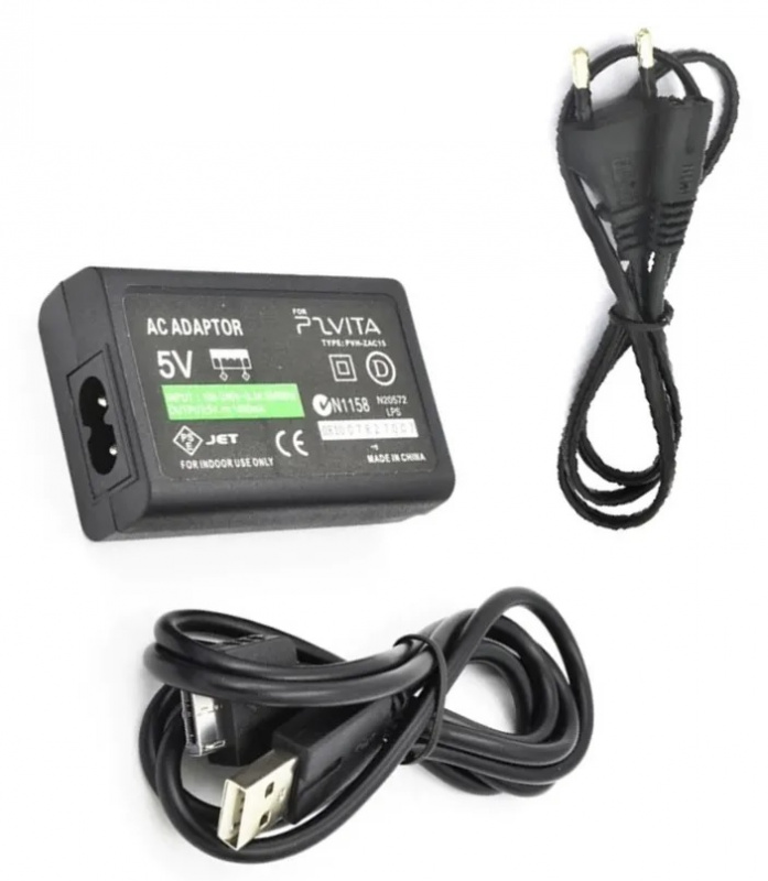 картинка Зарядка для  PS VITA 100Х + USB кабель. Купить Зарядка для  PS VITA 100Х + USB кабель в магазине 66game.ru