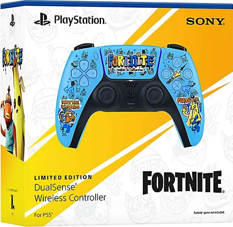 картинка Геймпад беспроводной Sony DualSense для PS5 Fortnite Limited Edition. Купить Геймпад беспроводной Sony DualSense для PS5 Fortnite Limited Edition в магазине 66game.ru