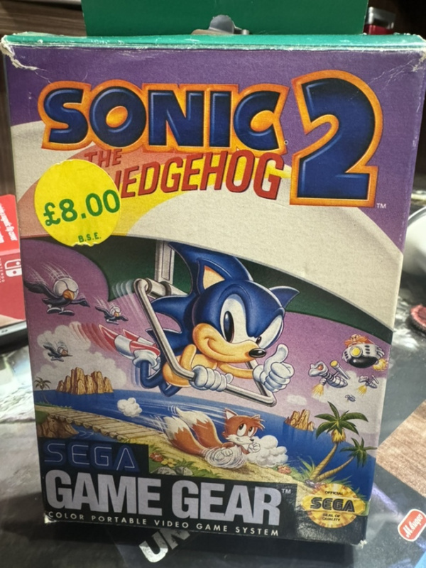 картинка Sonic the Hedgehog 2 [Sega Game Gear] в коробке от магазина 66game.ru