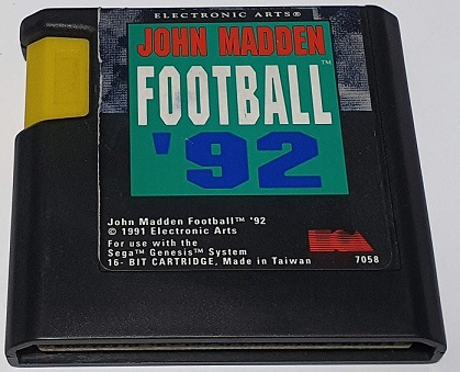 картинка John Madden Football 92 (Original) [Sega Genesis]. Купить John Madden Football 92 (Original) [Sega Genesis] в магазине 66game.ru