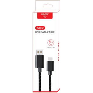 картинка Кабель USB Data Cable Type-C 2.8 М Aolion для Xbox Series/PS5 (PG-XB 1031). Купить Кабель USB Data Cable Type-C 2.8 М Aolion для Xbox Series/PS5 (PG-XB 1031) в магазине 66game.ru