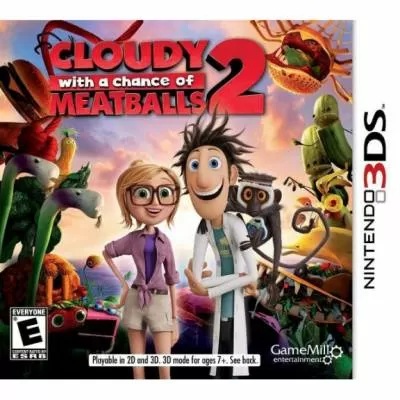 картинка Cloudy white a Chance of Meatballs 2 [3DS, английская версия]. Купить Cloudy white a Chance of Meatballs 2 [3DS, английская версия] в магазине 66game.ru
