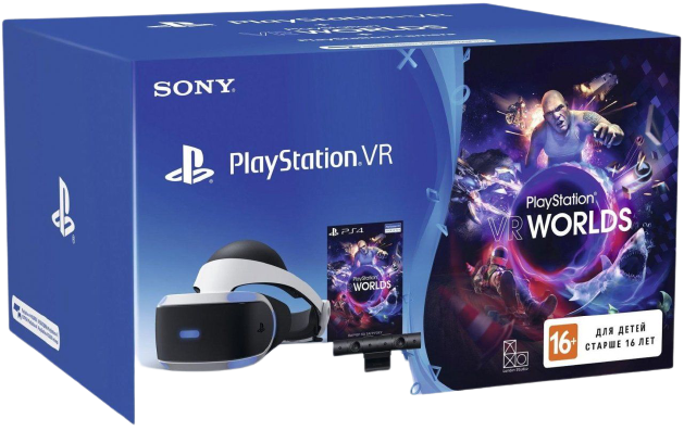 картинка Шлем Sony PlayStation VR Mega Pack V2 + Camera + VR Worlds PS4/PS5. Купить Шлем Sony PlayStation VR Mega Pack V2 + Camera + VR Worlds PS4/PS5 в магазине 66game.ru