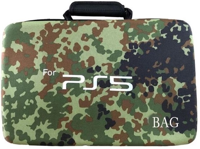 картинка Сумка для консоли и геймпадов Playstation 5 Dead Skull Камуфляж. Купить Сумка для консоли и геймпадов Playstation 5 Dead Skull Камуфляж в магазине 66game.ru