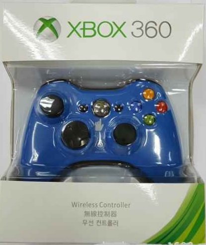 картинка Геймпад проводной для Xbox 360 Голубой (China). Купить Геймпад проводной для Xbox 360 Голубой (China) в магазине 66game.ru