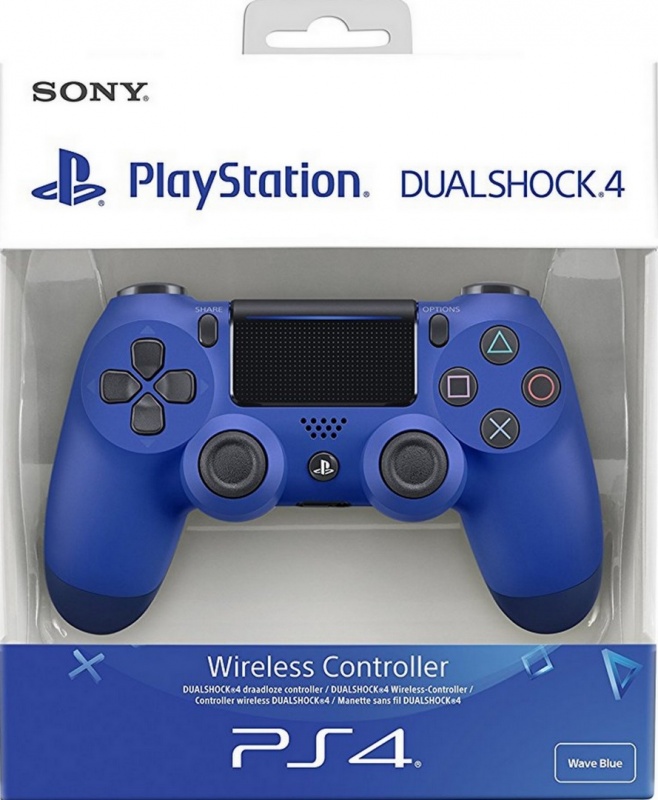 картинка Геймпад DualShock 4 v2 Blue для PS4. Купить Геймпад DualShock 4 v2 Blue для PS4 в магазине 66game.ru
