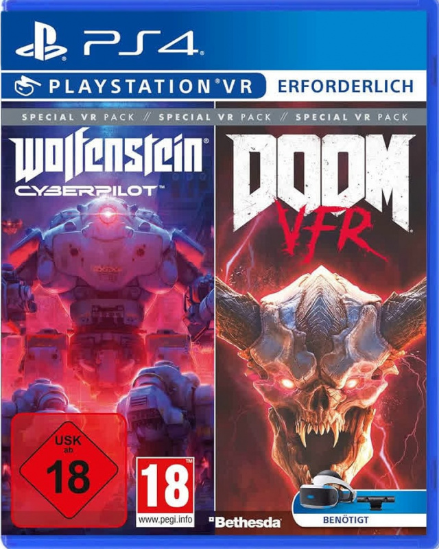 картинка DOOM VFR и Wolfenstein: Cyberpilot - Special VR Pack [PS4, русская версия/английская версия]. Купить DOOM VFR и Wolfenstein: Cyberpilot - Special VR Pack [PS4, русская версия/английская версия] в магазине 66game.ru