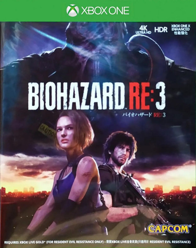 картинка Biohazard RE:3 [Xbox One, Series X, английская версия]. Купить Biohazard RE:3 [Xbox One, Series X, английская версия] в магазине 66game.ru