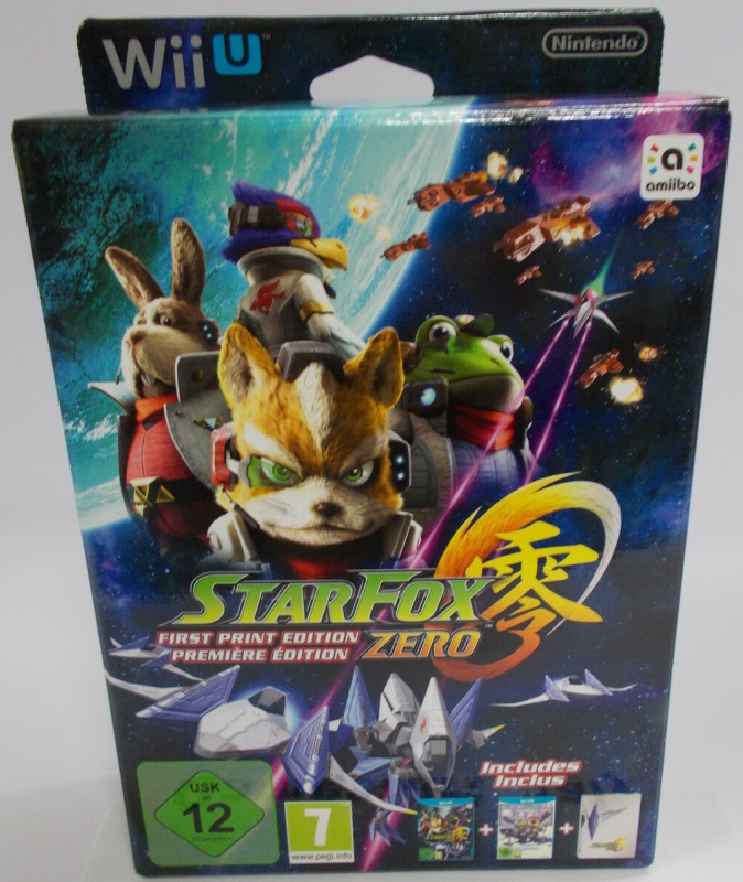 картинка Star Fox Zero First Print Edition [Wii U] USED. Купить Star Fox Zero First Print Edition [Wii U] USED в магазине 66game.ru