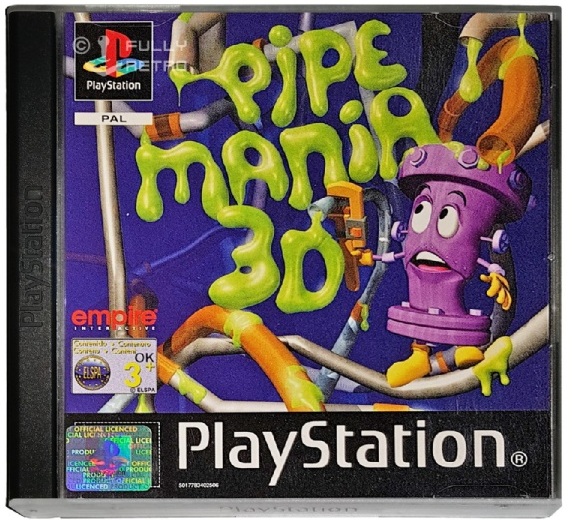 картинка Pipe Mania 3D original [PS1, английская версия] USED от магазина 66game.ru