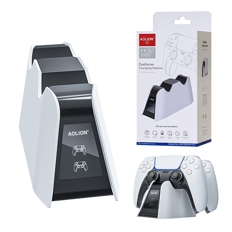 картинка Зарядная станция для геймпадов PS5 DualSense Charging Station AOLION (AL-P5007). Купить Зарядная станция для геймпадов PS5 DualSense Charging Station AOLION (AL-P5007) в магазине 66game.ru