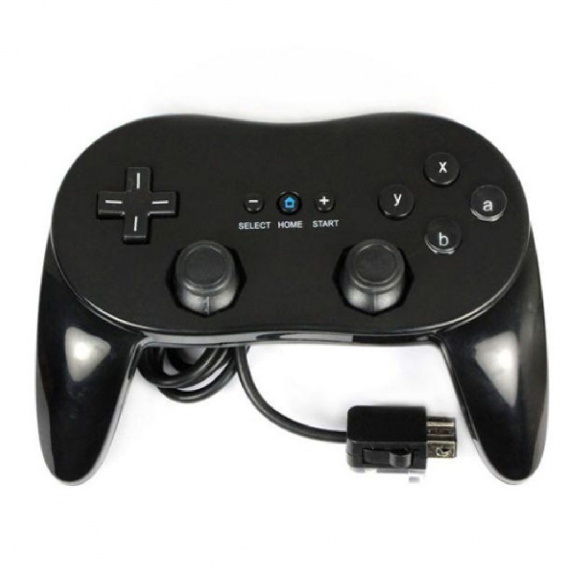 картинка Wii Classic Controller Pro оригинал чёрный или белый [Wii] USED. Купить Wii Classic Controller Pro оригинал чёрный или белый [Wii] USED в магазине 66game.ru