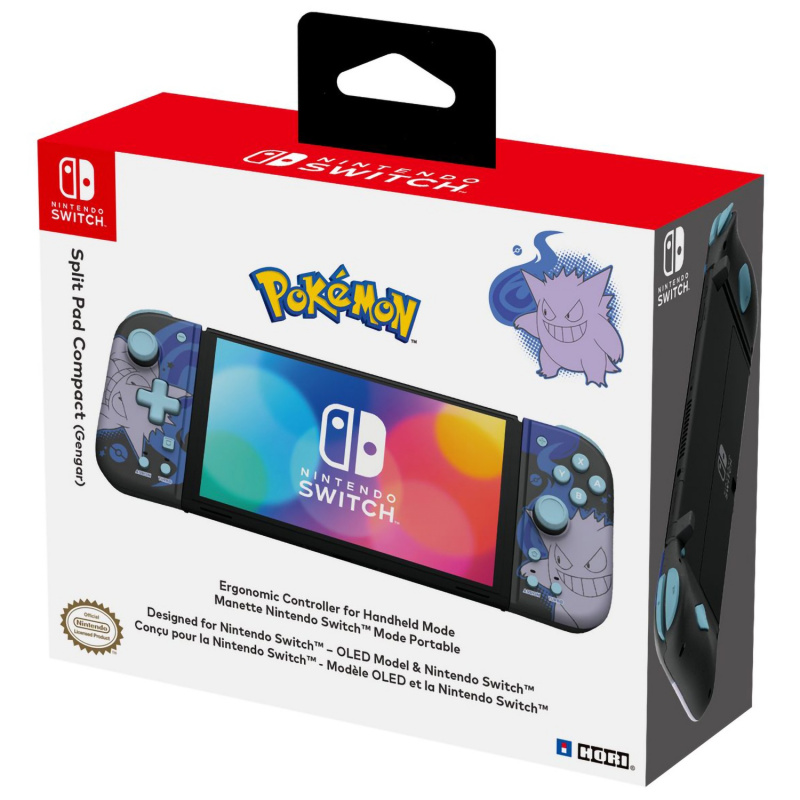 картинка Контроллеры Hori Split Pad Compact (Gengar) (NSW-411U). Купить Контроллеры Hori Split Pad Compact (Gengar) (NSW-411U) в магазине 66game.ru