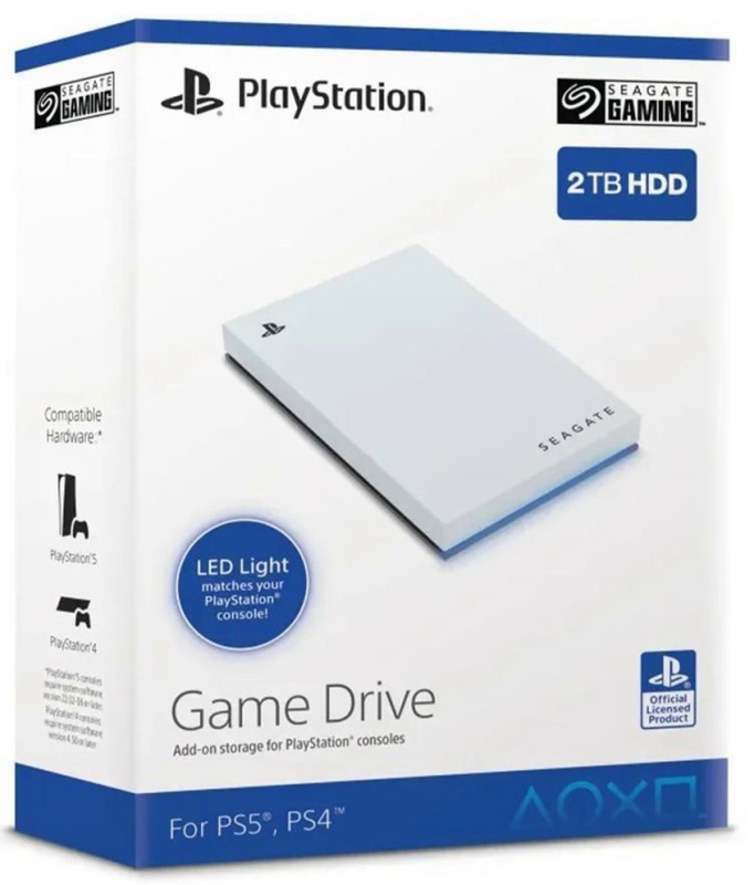 картинка Внешний жесткий диск SEAGATE Game Drive 2 ТБ (PS4/PS5). Купить Внешний жесткий диск SEAGATE Game Drive 2 ТБ (PS4/PS5) в магазине 66game.ru