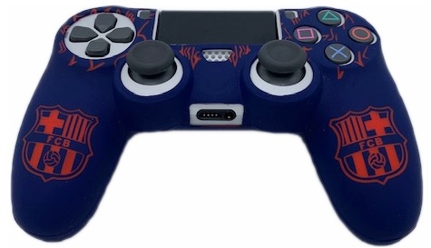 картинка Силиконовый черный чехол джойстика PS-4 (Барселона). Купить Силиконовый черный чехол джойстика PS-4 (Барселона) в магазине 66game.ru