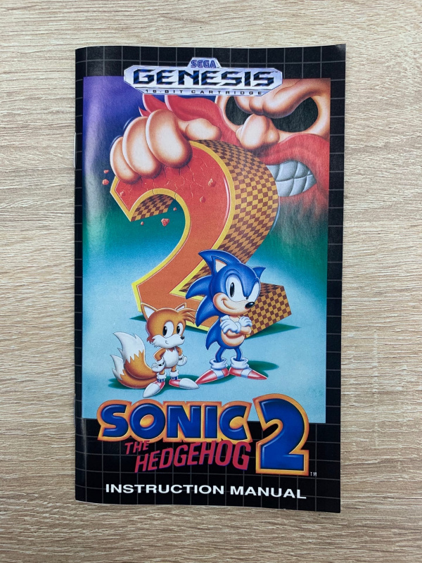 картинка Мануал Sonic 2 The Hedgehog для Sega Genesis. Купить Мануал Sonic 2 The Hedgehog для Sega Genesis в магазине 66game.ru